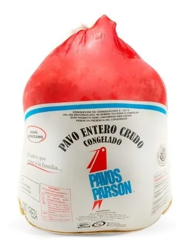 8 A 10 Kg de Pavo Entero Crudo Marca Parson