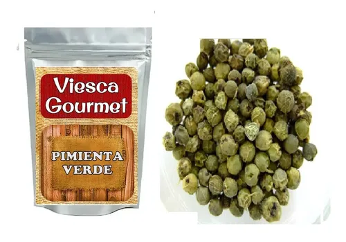 500 Gr Pimienta Verde Deshidratada Entera Calidad Gourmet