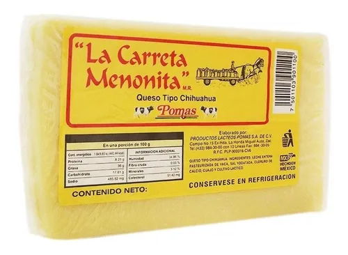 2.300 Kg De Queso Chihuahua Pomas Menonita