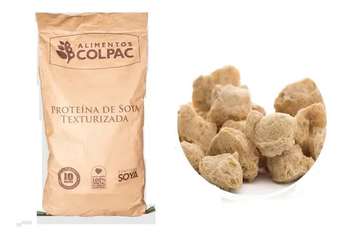 8 Kg Soya Texturizada Trozo Grande Pechuga Excelente Calidad