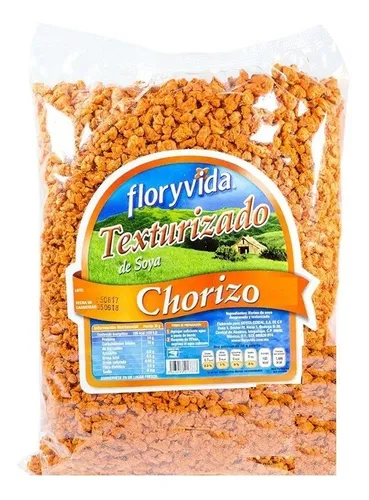 5 Kg De Soya Texturizada Sabor Chorizo Excelente Calidad