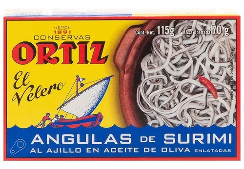 115 Gr De Angula De Surimi Ajillo Aceite De Oliva Ortiz