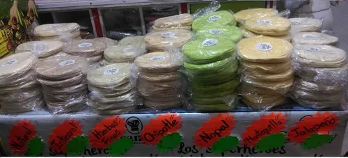 5 Kg Tortillas Nopal, Hierbas Finas, Mantequilla, Jalapeño